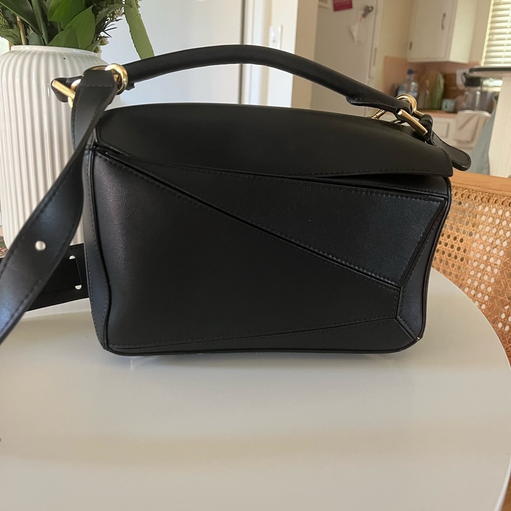 Geometric Leather cross body bag